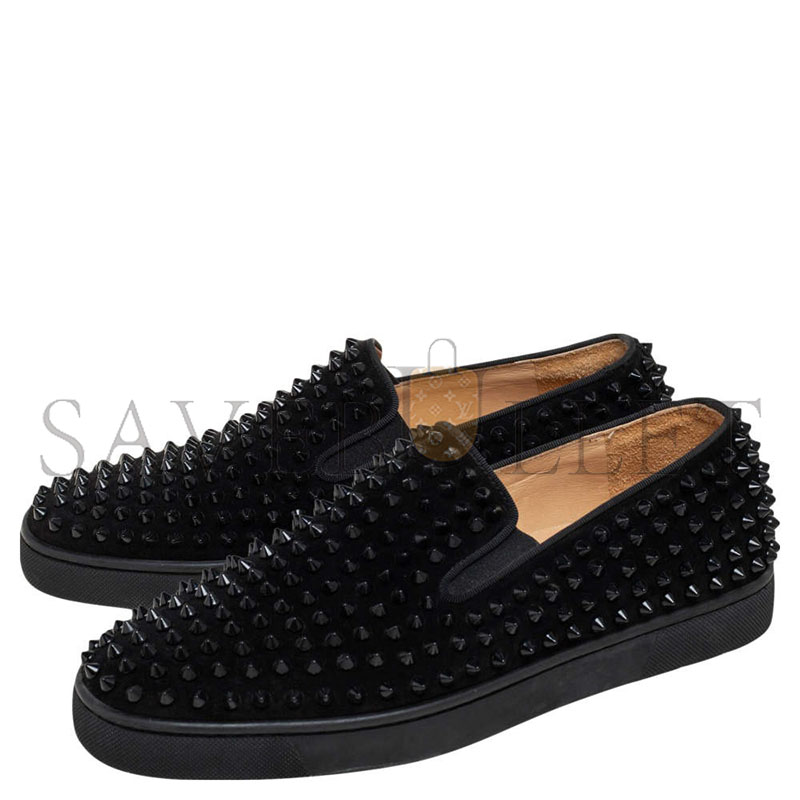 CHRISTIAN LOUBOUTIN SPIKE ROLLER BOAT SNEAKER 